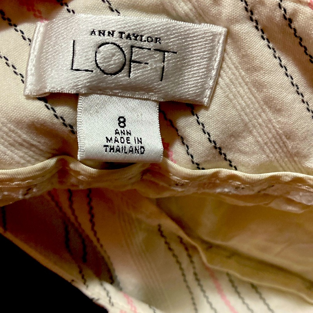 Ann Taylor Loft CAPRIS: Pin Strip Capris - Picture 9 of 9